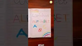 Worksheet Alphabet #funlearningactivities #diy #worksheet #shortvideo #youtubeshorts #fyp