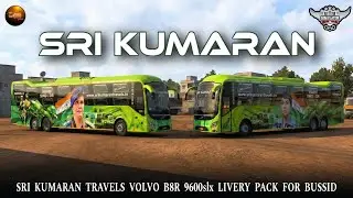 Sri Kumaran Travels Volvo B8R 9600SLX livery Pack for bussid | Volvo B8R 9600slx livery | PBS game