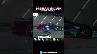 🙏🏻NISSAN SILVIA S13 DESIGN TUTORIAL IN CAR PARKING MULTIPLAYER NEW UPDATE 😶&zwj;🌫️#shrots #livery