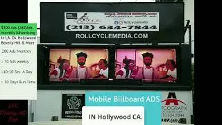 $300 Ad package10 sec  Video Ads  rollcyclemedia,com in Hollywood CA.