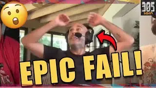 Jon Anik Falls From His Chair LIVE!! 😂