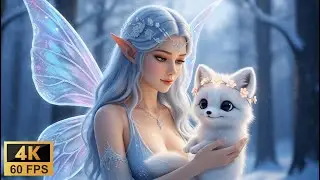 Cute Baby Creatures & Their Fairy Guardians  Snow Foxes, Dragons & Mushroom Babies! 🍄❄️🐉