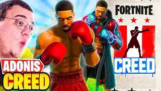 JOGUEI ANTES COM NOVA SKIN DO CREED ! ADONIS CREED FORTNITE