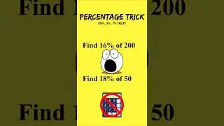 PERCENTAGE TRICK 🤯