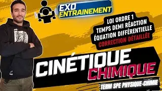 [TERM SPÉ PHY.-CHIMIE] CINÉTIQUE CHIMIQUE/ EXO MÉTHODE 🎯 ÉQUATION DIFFÉRENTIELLE TEMPS DEMI RÉACTION