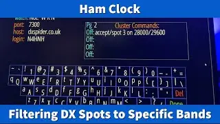 Ham Clock: Filtering DX Spots to a Specific Band or Bands #hamradio #hamclock #dx #band #filter