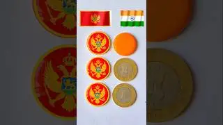 🇮🇳 vs 🇲🇪|| Republic day art || flag on coin || #shorts #reels #video #viral