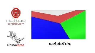 NotilusSteeler - Auto Trim Command for Plate Intersections | Rhino 3D Structural Plugin