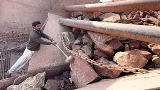 Hopper Jammed! Crushing Giant Rocks with Hammer Power 💥 | Stone Crusher Extreme Action