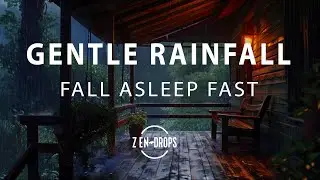 Gentle Rain Falling on the Roof Sounds | Sounds of Rain & Animals for Sleeping, Studying, Relaxing.