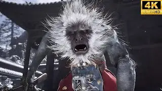 🗿Wukong vs Macaque Chief &ndash; Mountain Bandit King Boss Fight | Black Myth: Wukong [4K Ultra HD]