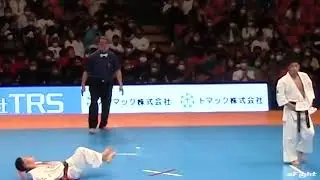 魚本尚久真が見えない飛びヒザ蹴りで豪快KO！軽量級で優勝を果たす（JFKO全日本）