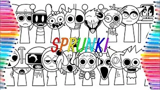 Nowe kolorowanki Sprunki z Incredibox | Jak pokolorować Sprunki Original vs Horror | NCS MUSIC