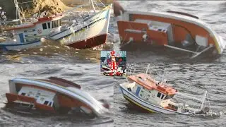 NESSE VÍDEO A ONDA VIROU O BARQUINHO EM MINIATURA 😱🌊⛵