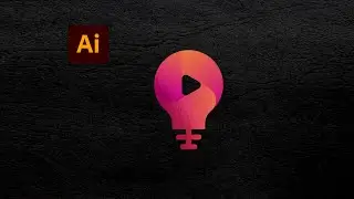 Design bulb logo using shape builder tool in Adobe Illustrator CC 2018 || bulb logo design