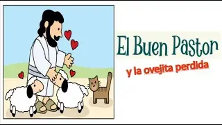El buen pastor y la ovejita perdida. Historia Bíblica para niños📖. Juan 10:1-16 y  Lucas 15:4-7