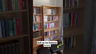 I built my new bookcase today 📚📚 #shorts #books