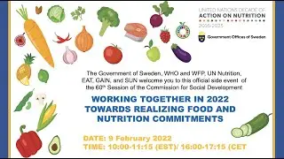 Side Event of CSocD60: Working together in 2022 towards realizing food and nutrition commitments