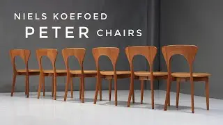 Niels Koefoed 'Peter' Chairs in Teak and Leather (Set of 6)