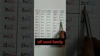 'oll' word family #shorts #levelupphonics