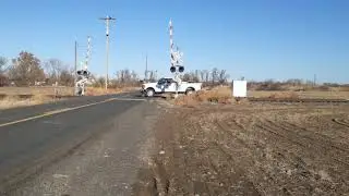 Columbia Walla Walla railroad high rail pickup heads out of Walla Walla