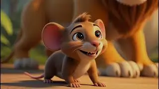 शेर और चूहा की कहानी #viral #animation #funny #comedy #kidscreator #moralstories 