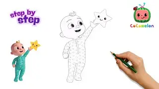 Menggambar & Mewarnai JJ Cocomelon 👶🎵 | Karakter Bayi Cocomelon Lucu