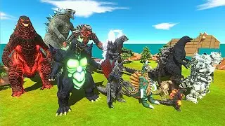 Top 12 Strongest Godzillas vs Their Nemeses &ndash; Ultimate Battle! - Animal Revolt Battle Simulator