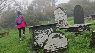 8K Lleyn Peninsula exploring Rhiw church which is no longer church