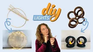 DIY LIGHTS | EASY AND CHEAP HOME DECOR | THE CURTAIN RINGS ARE MAKING A COMEBACK