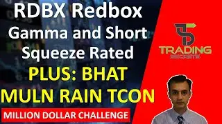 RDBX Redbox Entertainment, short and gamma squeeze rated. Watchlist review RAIN, TCON, MULN and BHAT