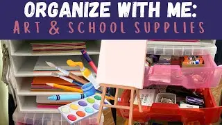 Organize with Me: Homeschool Art & School Supplies Cart