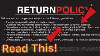 Get Familiar with GameStops return policy this holiday season