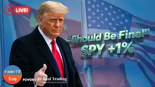 Stocks Rebound 🚀 Trump Calms China Fears | $NVDA $AMD $JPM Trades | Live Trading Oct 13