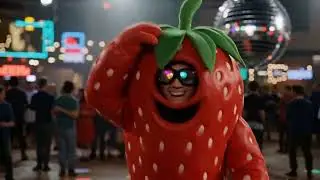 🍓 Забавный фруктовый танец! Диско-песня &laquo;Клубничный человечек&raquo; 🎶 Детская тренировка