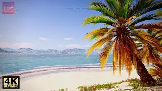 Relaxing Beach Walk in the Ancient Greek Island of Andros [ Assassin's Creed: Odyssey - Ambience ]