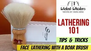 Shaving tutorial: How to lather with a boar brush - Semogue 2000