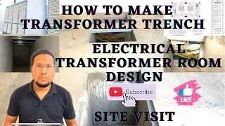 Electrical Transformer Room Design | Trench Layout of transformer in Hindi
