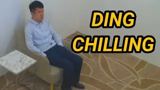 Ding chills on the sofa, draws Gukesh easily.