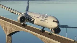 Avi&oacute;n Boeing que volaba muy bajo en el aeropuerto de Greater Moncton