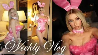 LUXURY LAS VEGAS VLOG! Encore suite tour, XS nightclub, full glam makeup, room tour & pool!