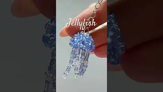 Lovely Keychain DIY 🪼Beaded Jellyfish!