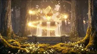 Release Stagnant Energy | Crystal Fountain & Healing Hz Ambience for Balance and Well-Being