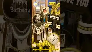 A Special Personalized Balloon Bouquet for Mom&rsquo;s 70th Birthday 💖 | Yuppies Celebrations #balloons