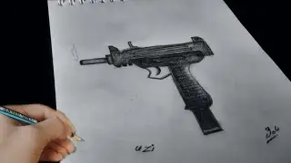 drawing tutorial / Gun painting