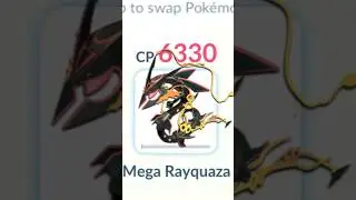 13000+ CP SHADOW DRAGONITE vs 1HP MEGA RAYQUAZA in Pokemon GO.