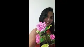 Aula de rosa em EVA.