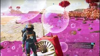 No Man's Sky On PS4 - Paradise Planet With Bubbles Everywhere
