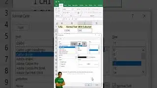 From CH1 to CH₁: How to Use Subscript in Excel #excel #excelforbeginners #exceltricks #exceltutorial