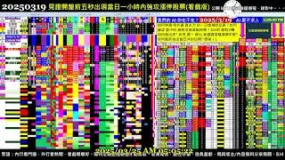 #把AI傳出去 Paste it forward - 2024.03.19 0318 Taiwan Stock Market Real-Time Sorting 台股開盤即時快篩模型(BETA版)實況